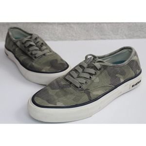 SeaVees Legend Sneaker Saltwash Herringbone Twill in Camo, Women's Size 6.5